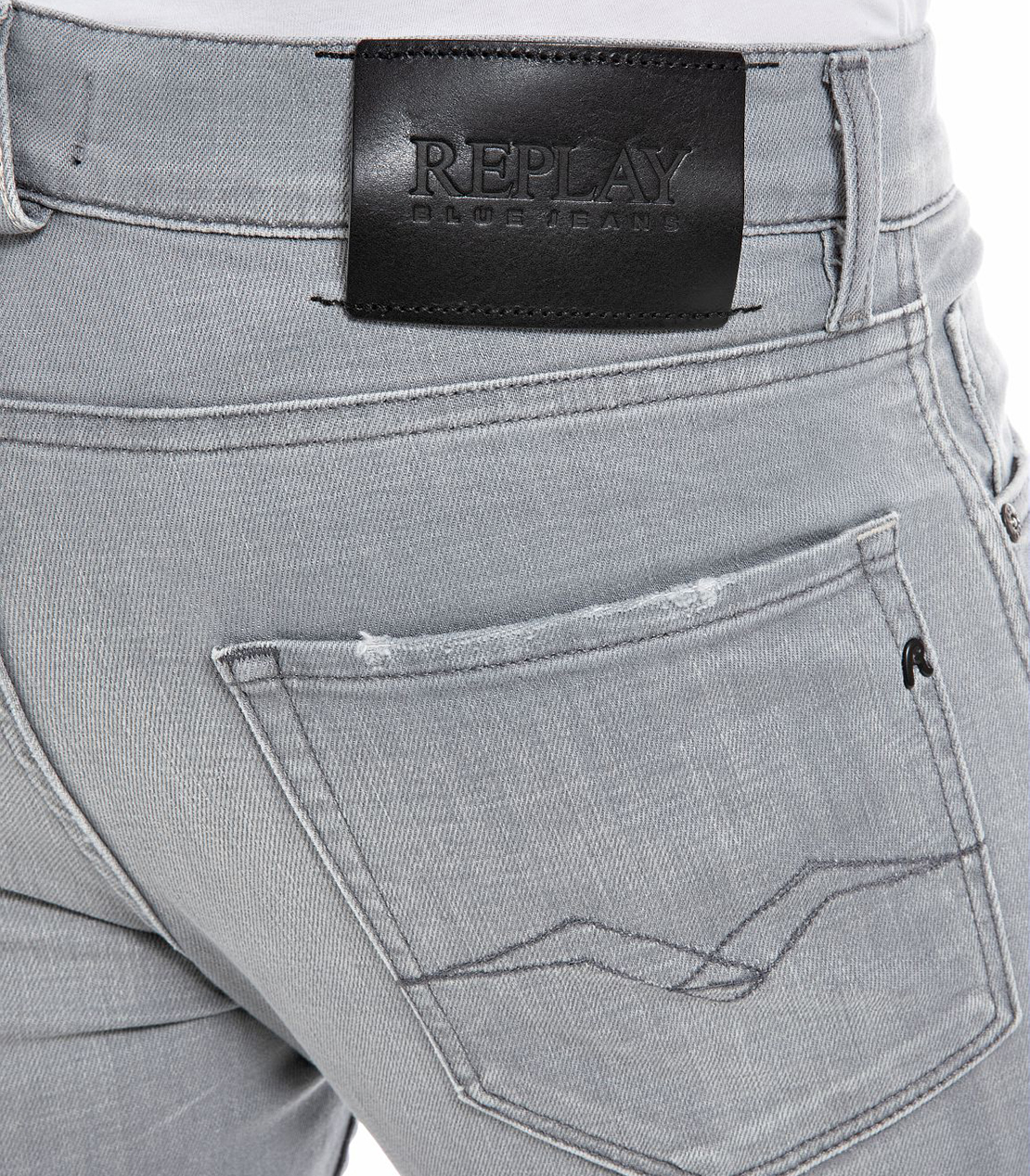 スリムテーパード MICKYM X－LITEストレッチデニム 詳細画像 ライトグレー 8